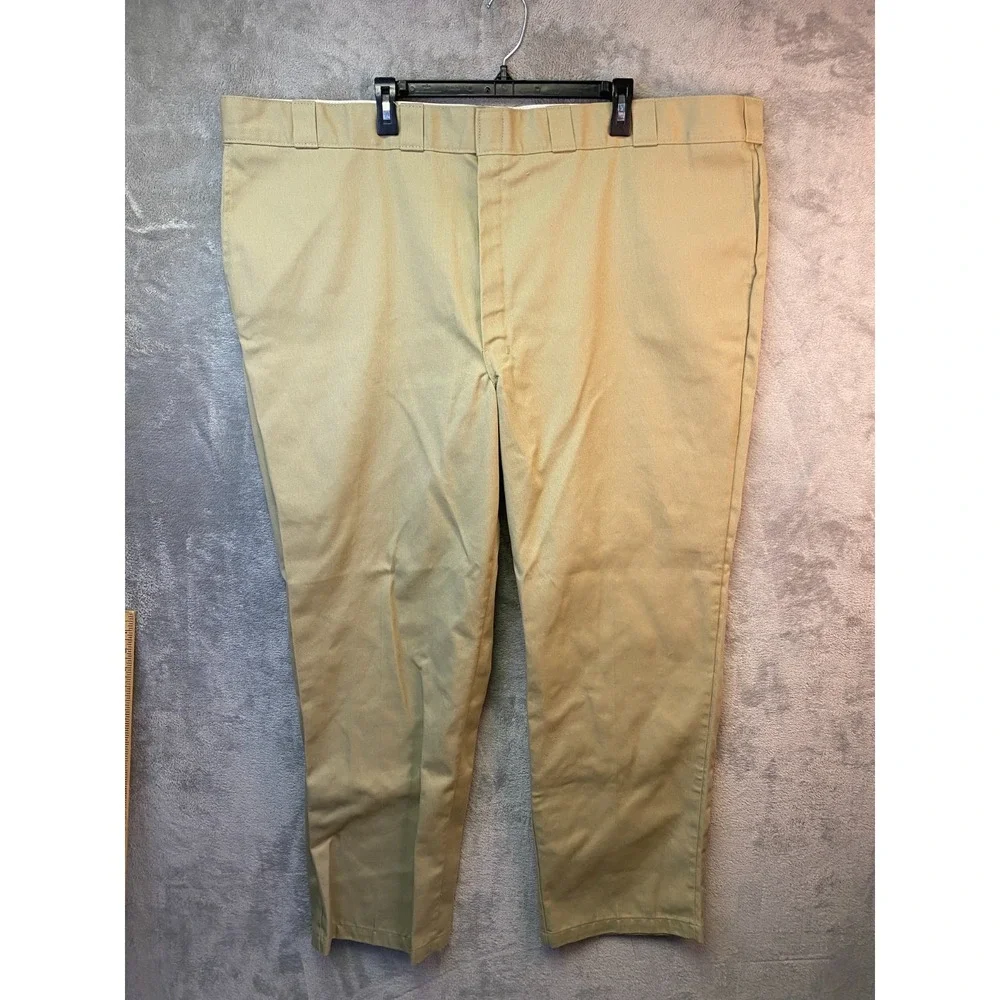 Dickies Men's 874 Original Fit Work Pants 52x32 Khaki Big & Tall